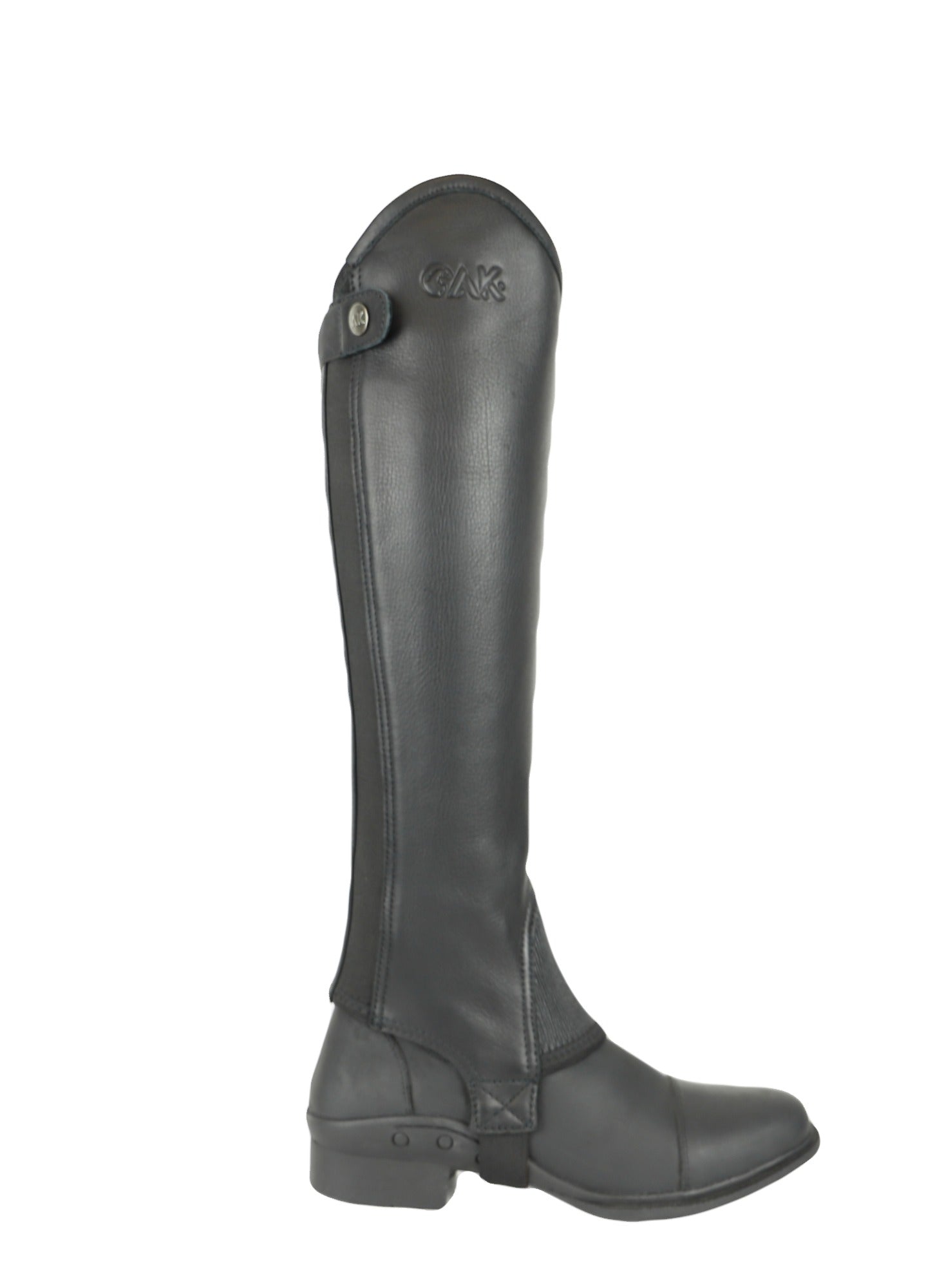 AK Classic Leather Horse Riding Half Chaps